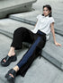 Stripe Panel Wide Pants